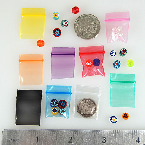 3434 apple mini close able baggies 12 different color